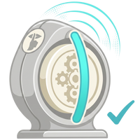 Whisper-quiet massage motor